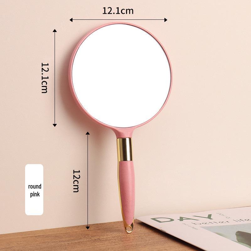 European Retro Handheld Makeup Mirror - Portable Beauty Salon Tool