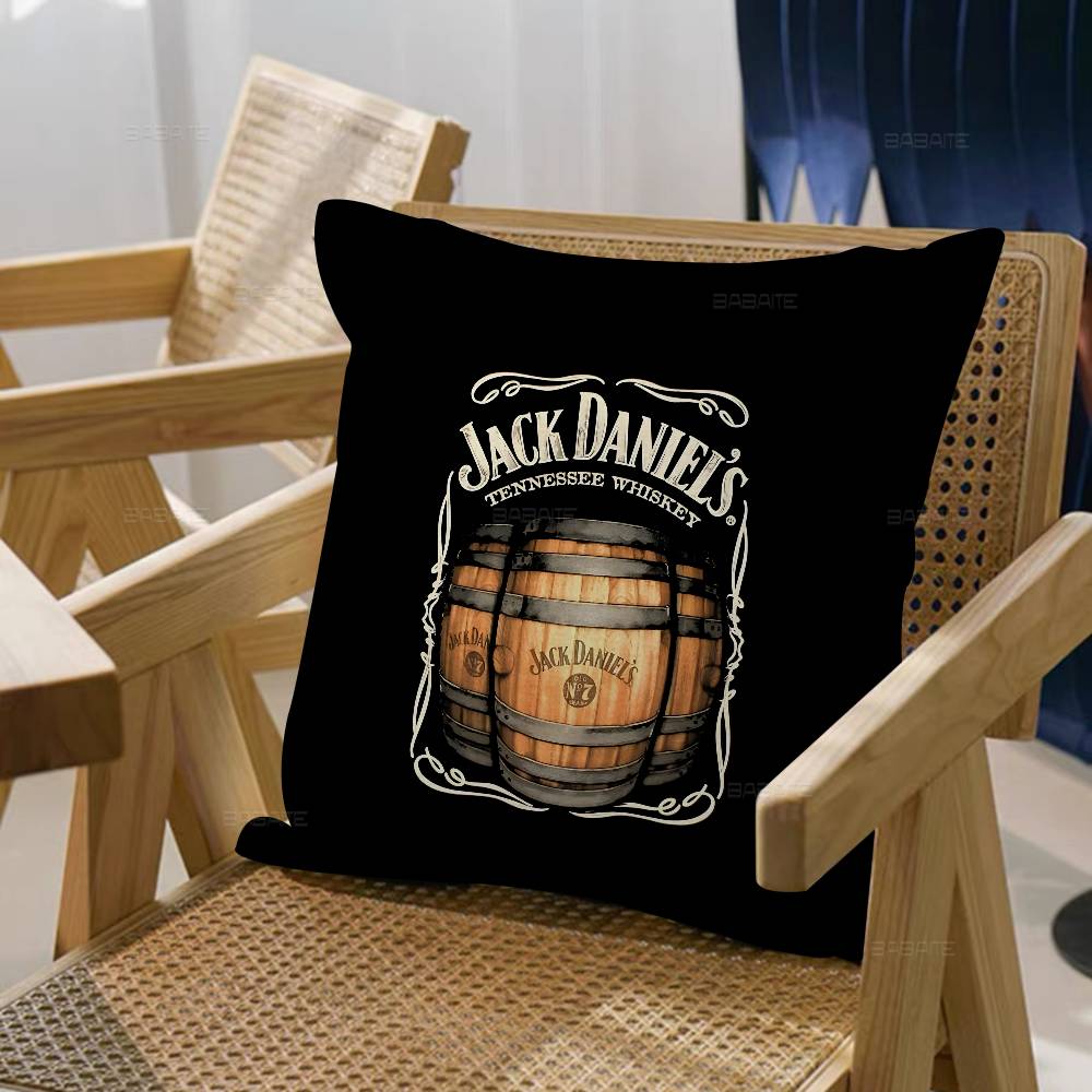 Classic Whiskey Logo J-Jack D-DanielS Pillow Cover Sofa Cushion Cover Home Room Decoration Children Gift