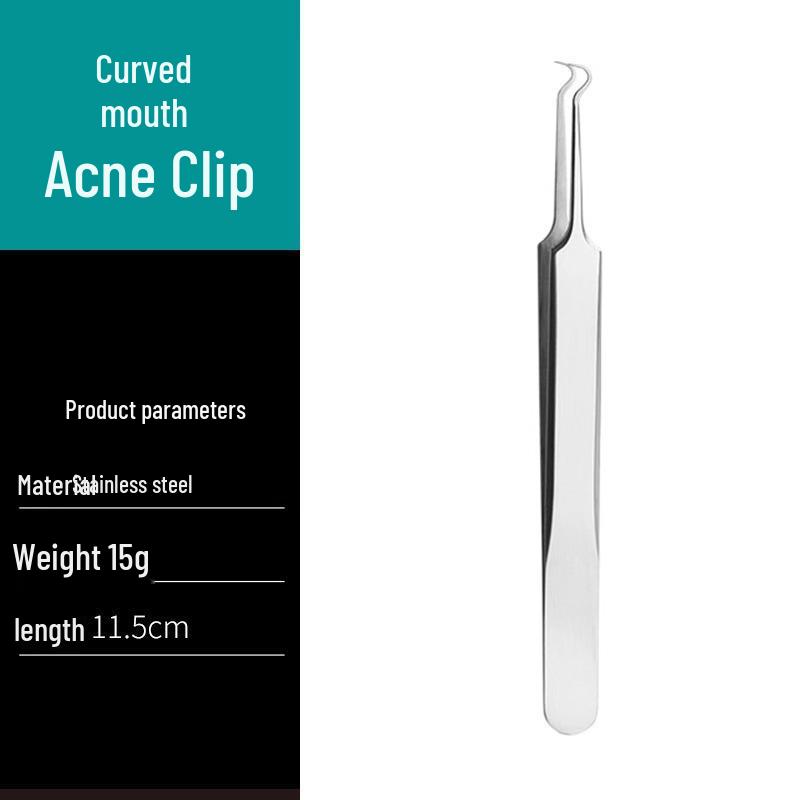Ultra-fine Blackhead Removal Set: Precision Tweezers, Comedone Scraper, Beauty Pick, and Acne Needle Tools