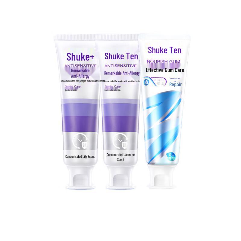 Shuke Anti-Sensitive & Whitening Toothpaste 3-Pack