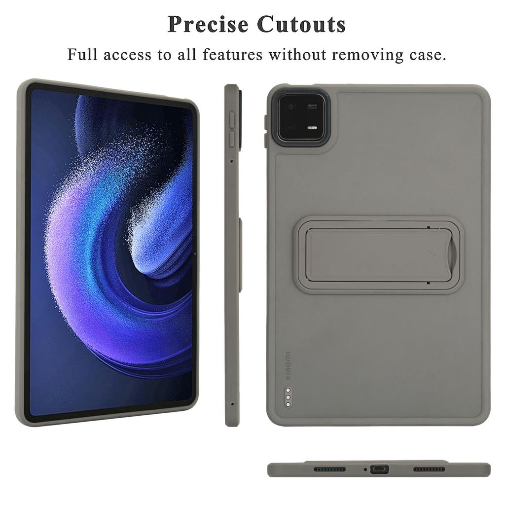 For Xiaomi Pad 6/Pad 6 Pro Case with Kickstand TPU+PC Skin-Touch Tablet Cover