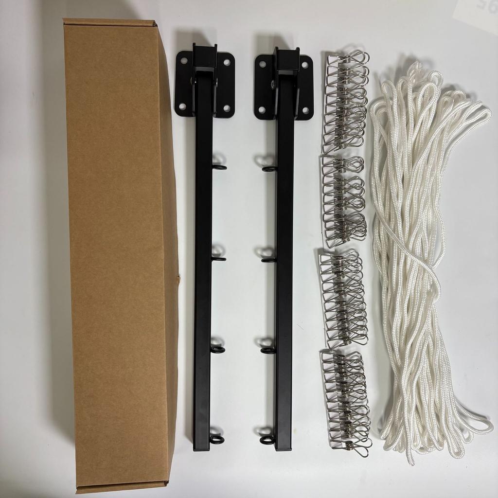 Home-Use Foldable Clothes Drying Rack, High-Load And Space-Saving Clothes Drying Pole, Perforated Telescopic Clothes Drying Hook