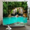 Forest Natural Scenery Shower Curtains 3D Printing Bath Curtains Polyester Washable Fabric With Hooks Home Decorative Screen