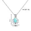 New Luminous Stone Lotus Pendant Necklace Fashionable Women Lotus Hollow Necklace Creative Luminous Pendant Holiday Jewelry Gift