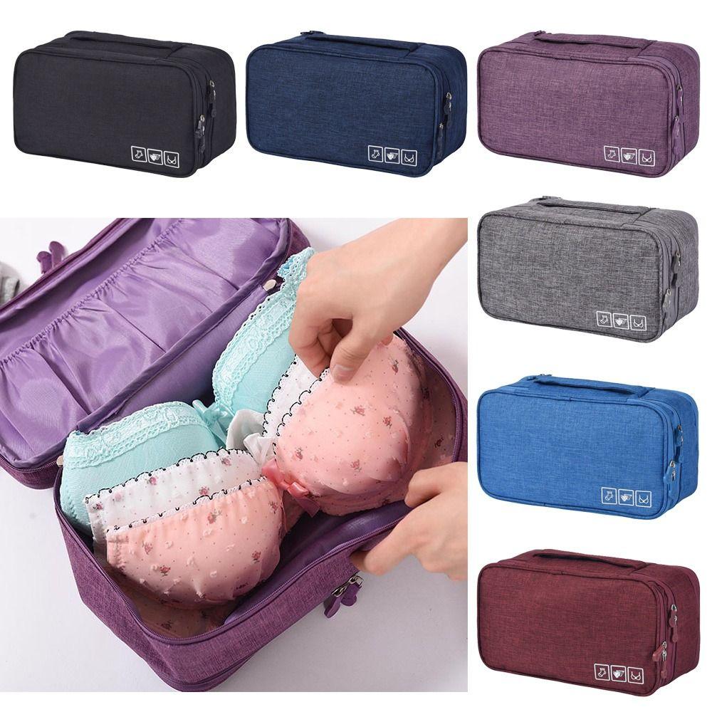 Waterproof Bra Organizer Bag Multi-Compartment Cosmetic Wash Package Bag  Finishing Bags