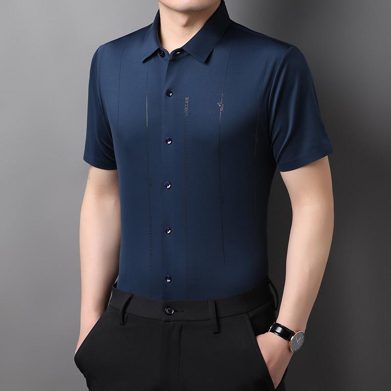 Casual Comfortable Fashion Shirt Men's Short Sleeve Slim Fit Summer