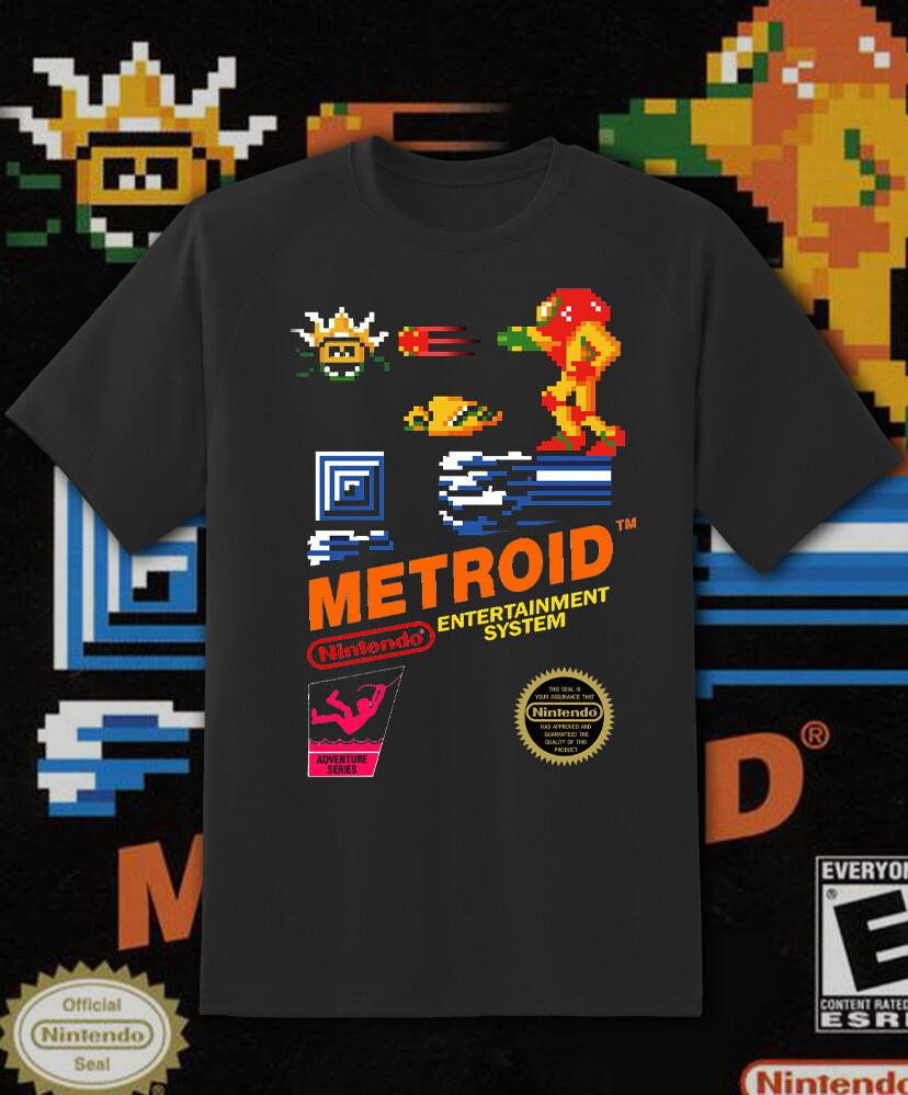 Metroid NES Обложка Ретро-игра Футболка Для молодежи и взрослых S-6XL! Быстрый корабль! Футболка Unisex XL