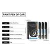 3pcs Black Wheel Hub Scratch Repair Pen Car Paint Scratches Repair Pen Waterproof Paint Marker Repair Tool