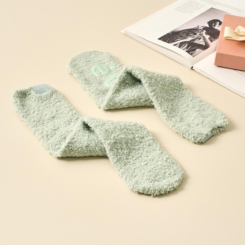 It's Socks Soft Sleep Socks Green_FS0825059