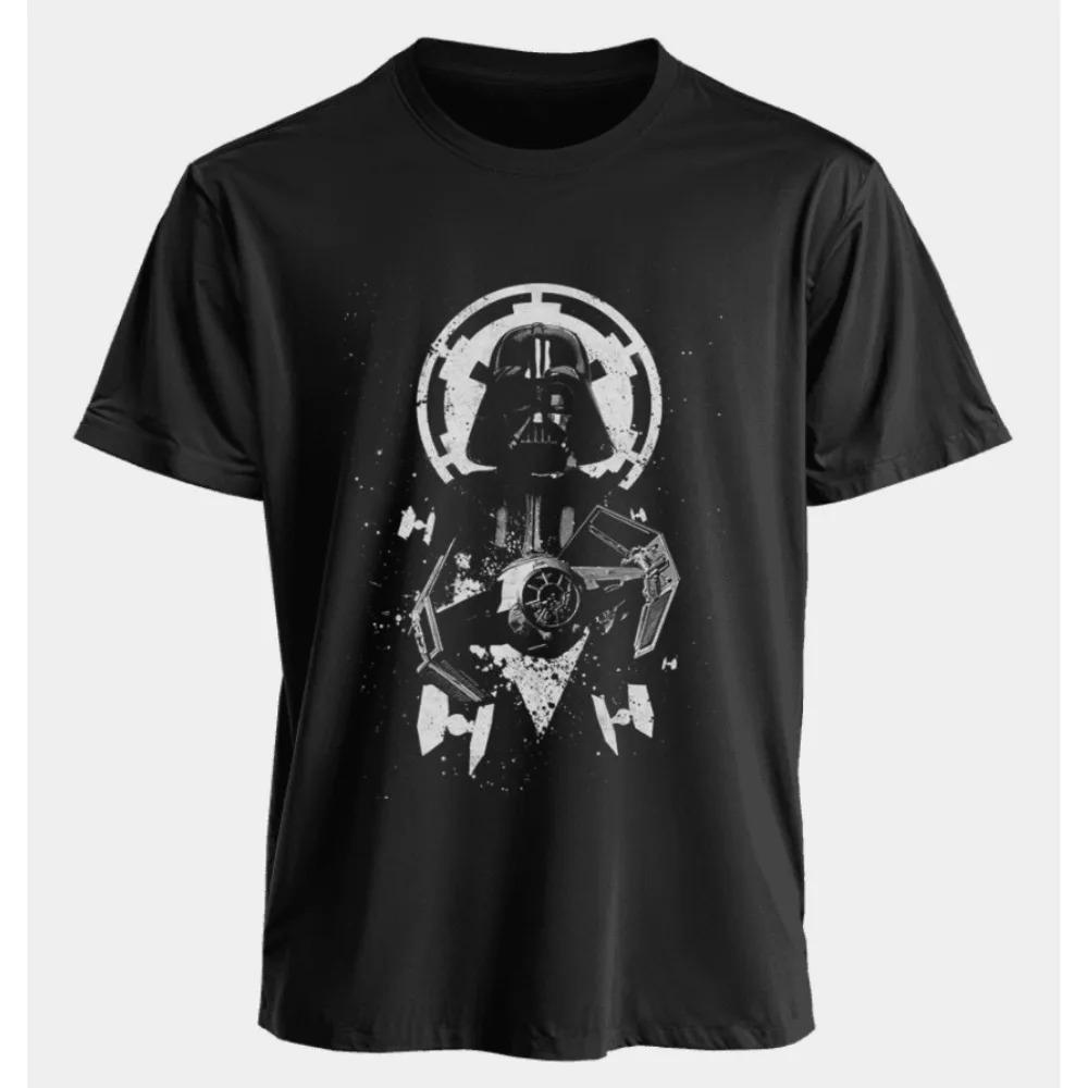 Star Wars Peripheral Printed Cotton Short Sleeve Mens and Womens 2025 Summer Sports Loose Daily Pass Crew Neck TShirt