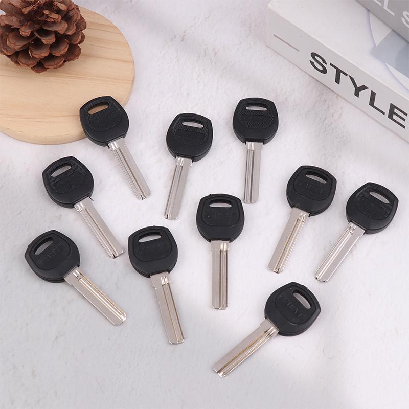 10Pcs Key Embryo Ab Lock Security Door Key Blank Electric Door Lock Blank Fingerprint Lock Password Lock Blank Car Key Blanks
