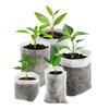 100pcs Biodegradable Nonwoven Nursery Bags Seedling Grow Pots Eco-Friendly Breathable Plant Bags for Garden Greenhouse Transplanting