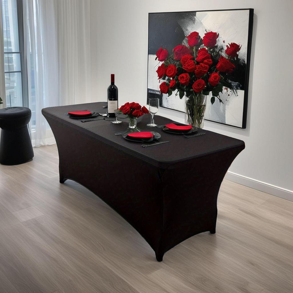 Stretch Cocktail Table Cover and Skirt for Events