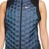 Nike Logo Zip-Up Stand Collar Vest Women Vest Blue BV3852-464