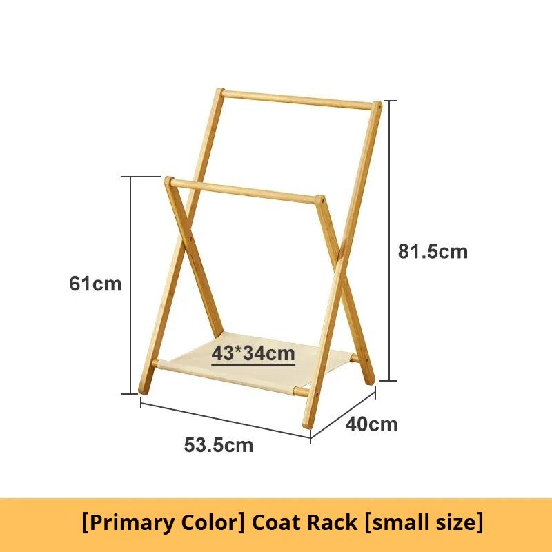 Foldable Bedroom Coat Rack Next To Bed Bathroom Shelf Floor Hanger Bathroom Towel Rack Clothing Storage Shelf
