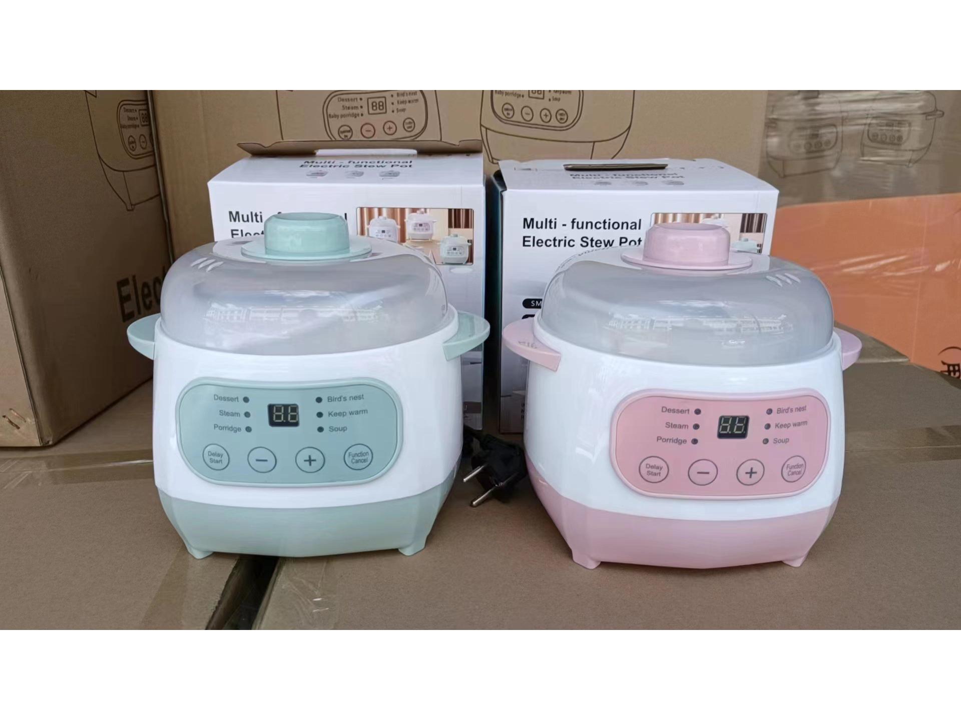 

Мини электрическая мультиварка: Керамическая кастрюля для тушения и каши, с двойным дном, идеально подходит для супов и многого другого. 1000 units