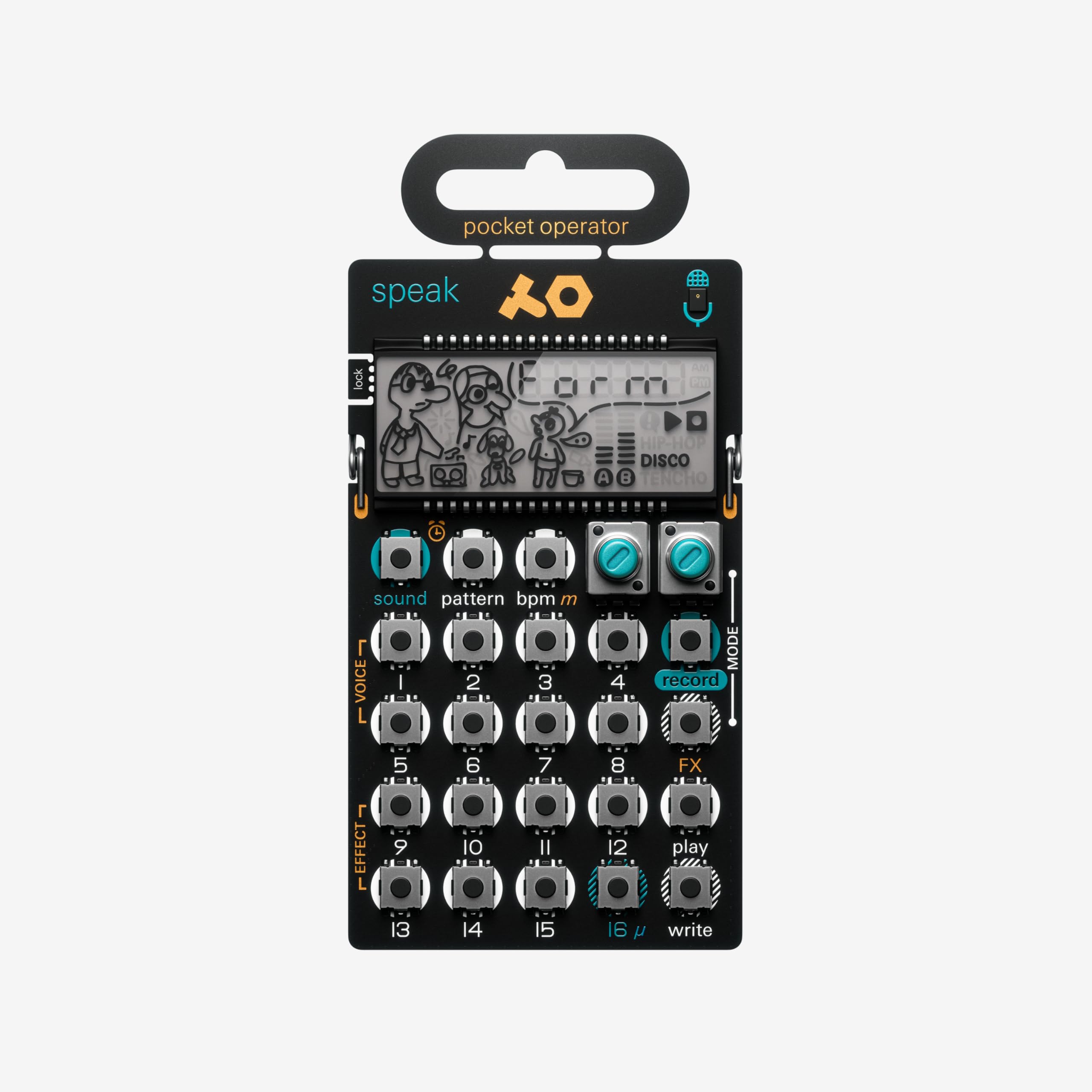 

Teenage Engineering Pocket Operator Voice Effect Sampler speak Imported PO-35 [звичайний продукт] чорний