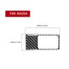 Qiilu Parking Button Frame Cover Carbon Fiber Sticker Center Console Decoration Cover Fit Mazda MX‑5 / Roadster ND16-20