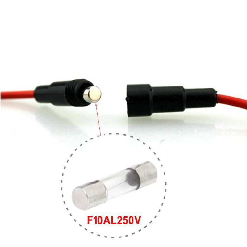 10A Fuse Wire Car Charger Universal Female Socket 12V Power Connection for Electric Vehicles & Motorcycles