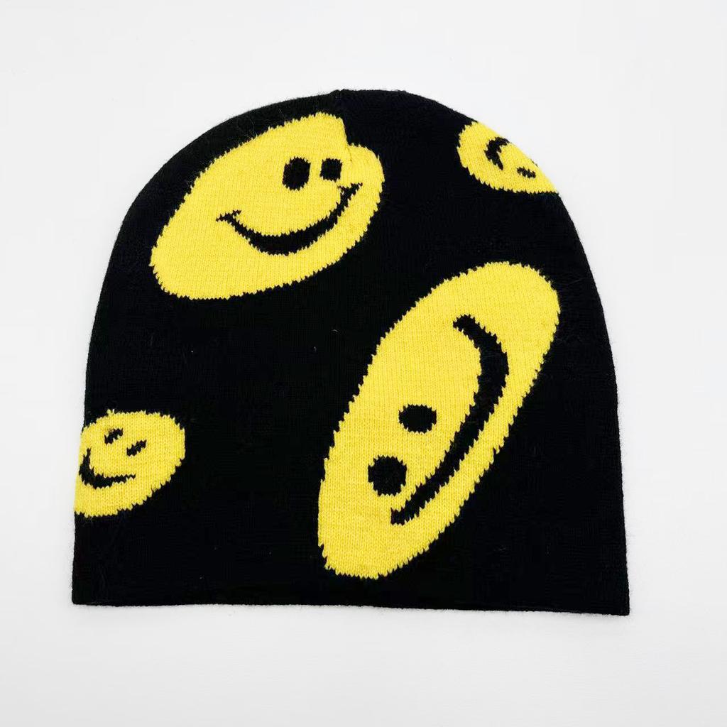 Halloween Series Jacquard Knitted Hat European and American Fashion Skull Portrait Beanie Pullover