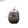 Retro Vintage Ceramic Tea Jar Creative Sealed Tea Storage Jar Organizer Small Tea Box Chinese Style Home Kitchen Storage Tool