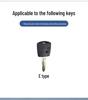 Proton Tiger Head Key Cover for Malaysia: Lotus Straight Panel Metal Shell Car Remote Bag