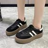 Mesh German Training Shoes Little White Shoes Women's 2025 New Autumn Mesh Shoes Breathable Thin Versatile Platform Retro Board Shoes