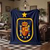 Spain National Football Team Print Flannel Blanket Soft Warm Sofa Bed Throw Blanket For Home Office Bedroom