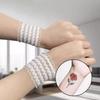2 Pairs Shirt Sleeve Fixer Flexible Hand Sleeve Wrist Ornament Breathable for Men and Women Daily Accessories