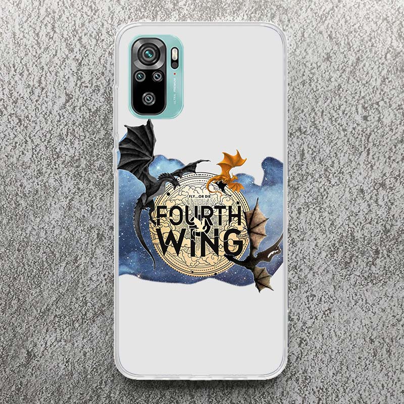 F-Fourth W-Wing Dragon Print Soft Case for Xiaomi Redmi Note 14 13 12S 11S Phone Shell 10 Pro Plus 11E 11T 12 11 10S 5G Cover