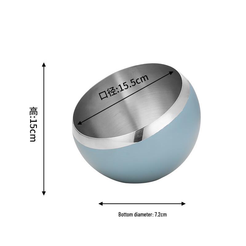 Qianxing Stainless Steel Slanted Condiment Bowls (Set of 2)