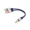 Adapter jack 3,5 mm stereo wtyk - 2x rca cinch gniazdo vitalco (a1)