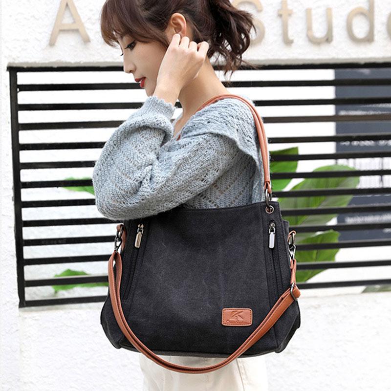 2026 New Women's Tote Bag Fashi Canvas Large Capacity Shoulder Bag Women High Quality Crossbody Bags Versatile Handbags