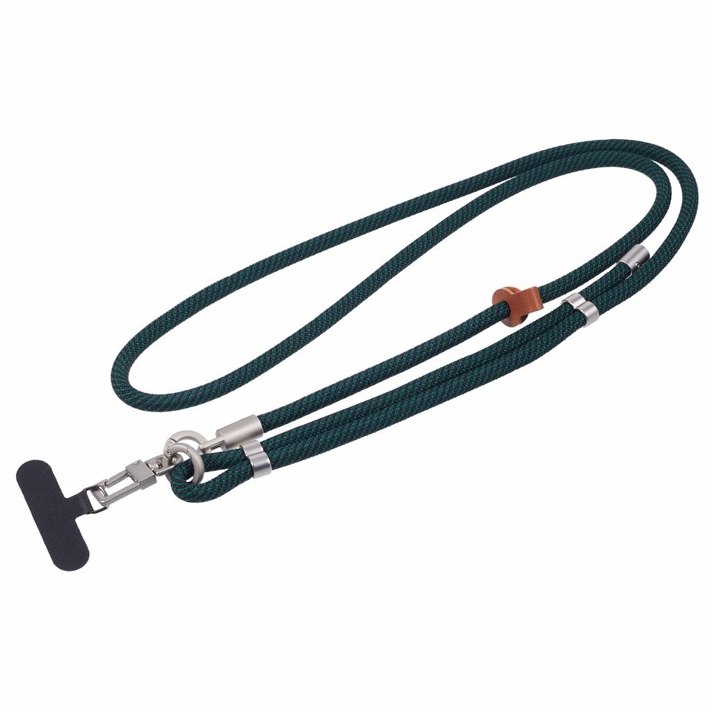 Handy-Umhängeband mit verstellbarer silberner Schnalle, Nylon-Handyband mit Befestigungslasche, Gesamtlänge: 140 cm