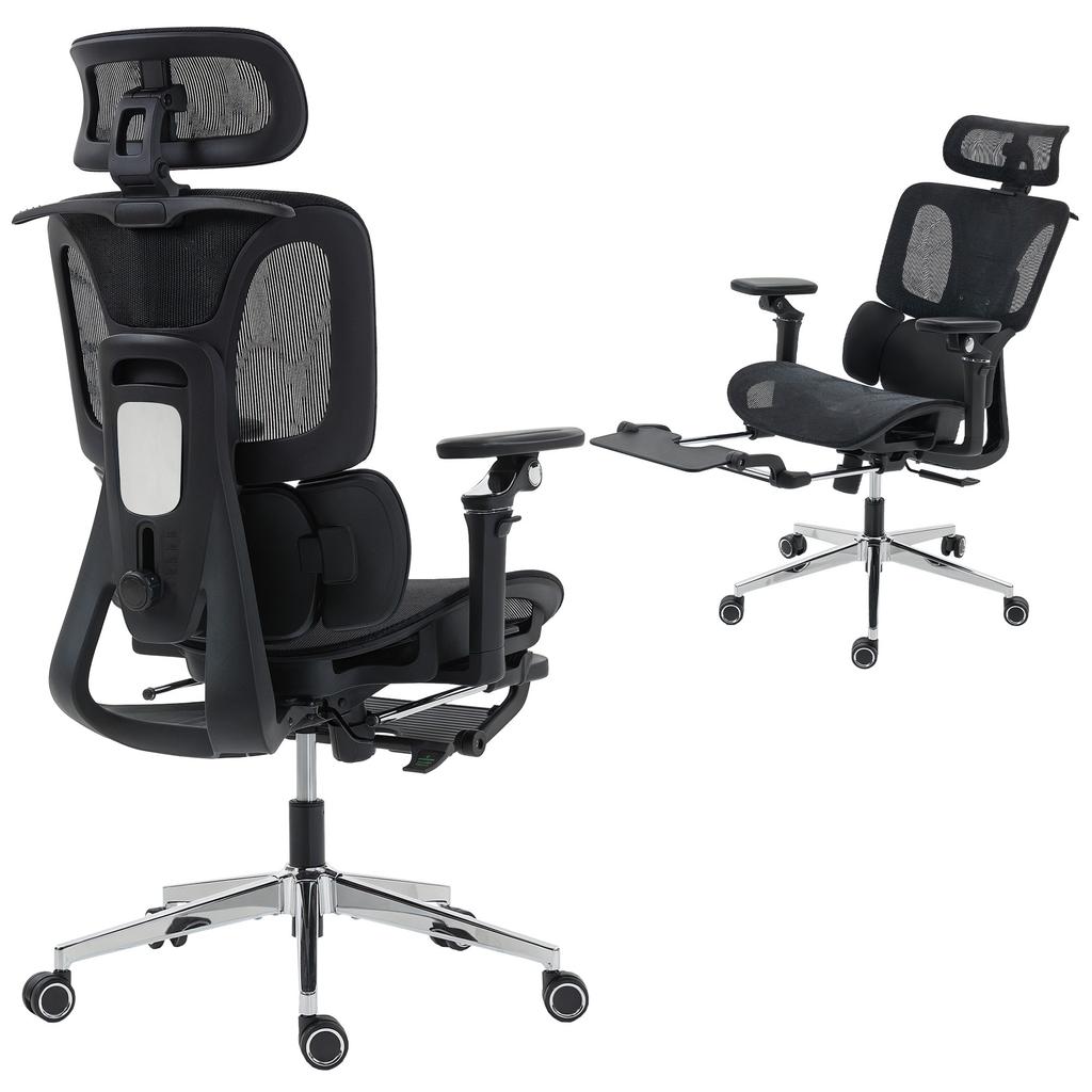Office Chair, Ergonomic, 6D Armrests, Adjustable Headrest and Seat Depth, 67 X 71 X 133 Cm, Black