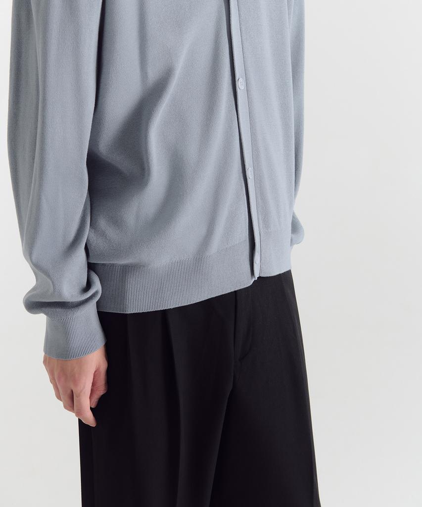 Musinsa Standard Cotton Tencel Essential Cardigan [Blue Gray]