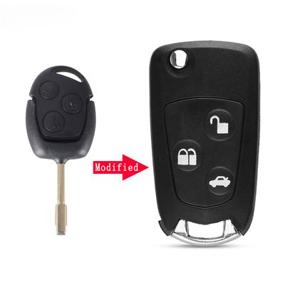 3 Buttons Key Case Modified Flip Folding Remote Key Flip Fob Shell for Ford FOCUS MONDEO Fiesta KA