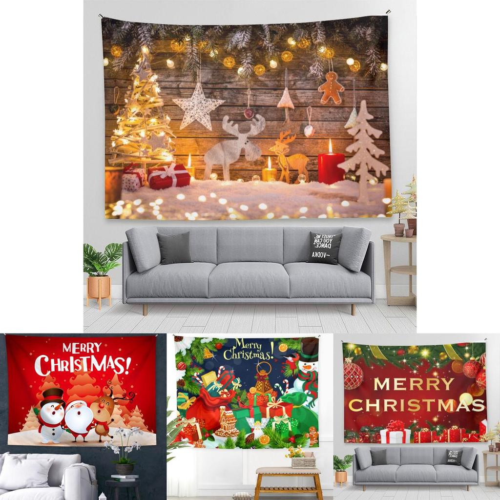 Atemberhängendes Weihnachtsteppich-Wandbehang für Heim- und Bürodekoration