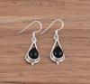 Solid 925 Sterling Silver Black Onyx Gemstone Women Dangle Earrings Gift For Her Statement Earrings Jewelry