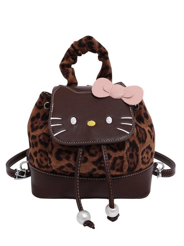 Damski plecak w panterkę: Modna, codzienna torba studencka i dojazdowa 2025 o dużej pojemności.