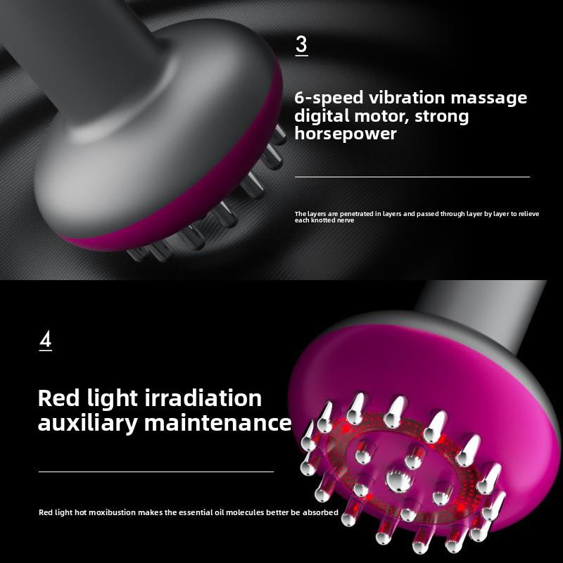 Perie Meridian Electrică Perie de Masaj cu Microcurent Masaj de Răzuire Artefact pentru Sănătate Fizioterapie Vibrație Compresă Fierbinte Instrument de Răzuire