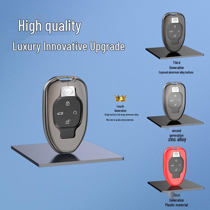 Trumpchi GS8 2022 2nd Gen Key Case - Aluminum Metal Shell with Buckle