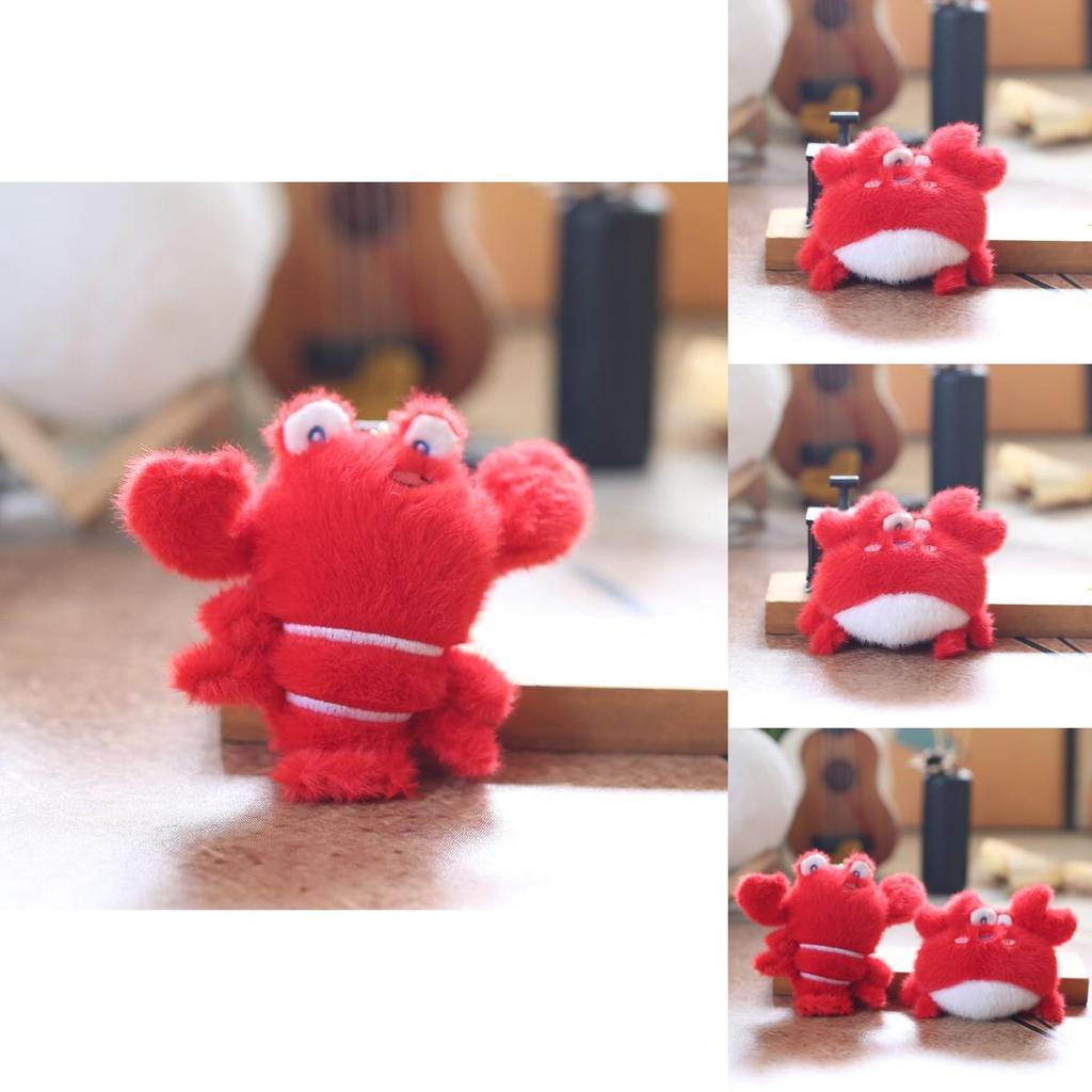 Plush Lobster Keychain With Soft Short Pile For Bag Decor And Gift