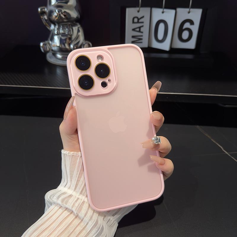 Simple Lens Film Mobile Phone Case Suitable for Apple 17 Hard Shell IPhone 15 Skin Scrub 13 14pro All Inclusive Set