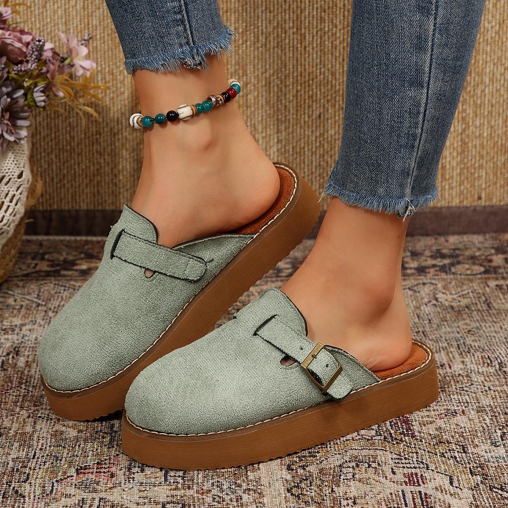 Fashion Shoes for Women Men Genuine Summer Clogs with Arch Support Cork Leather Home Mules Shoes Thick Beach Sandals
