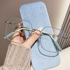 Photo-sensitive  Anti-blue Light Nearsighted Glasses With Large Frames And Plain Appearance 7757