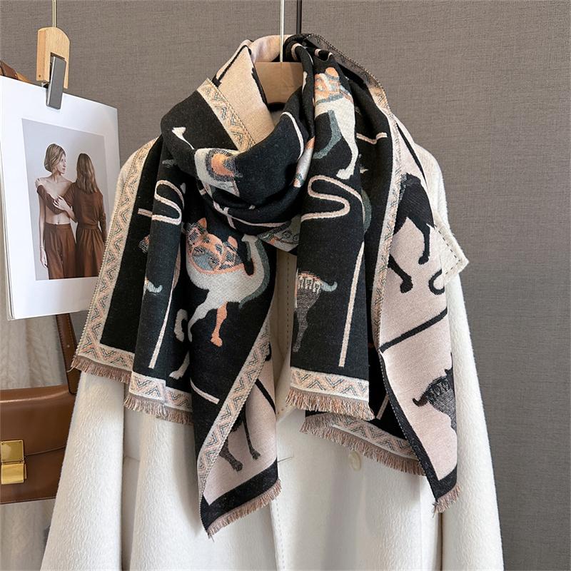 Cashmere Scarf for Women Thick Warm Winter Blanket Brand Female Luxury Quality Shawl Wrap Bufanda Poncho Echarpe Pashmina