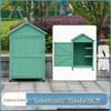 Outdoor Wooden Storage Shed: Anti-corrosion, Waterproof, Sun-Protected Cabinet for Garden, Courtyard, and Balcony.