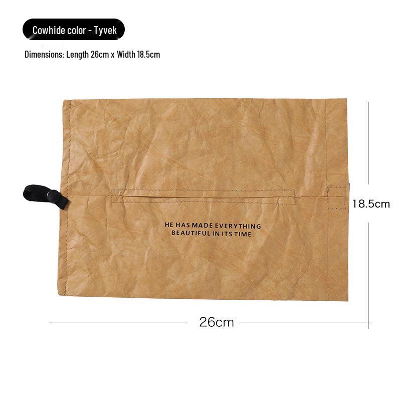 

High-End Cream Style Tissue Box for Home and Car - Pull-Out Hanging Design