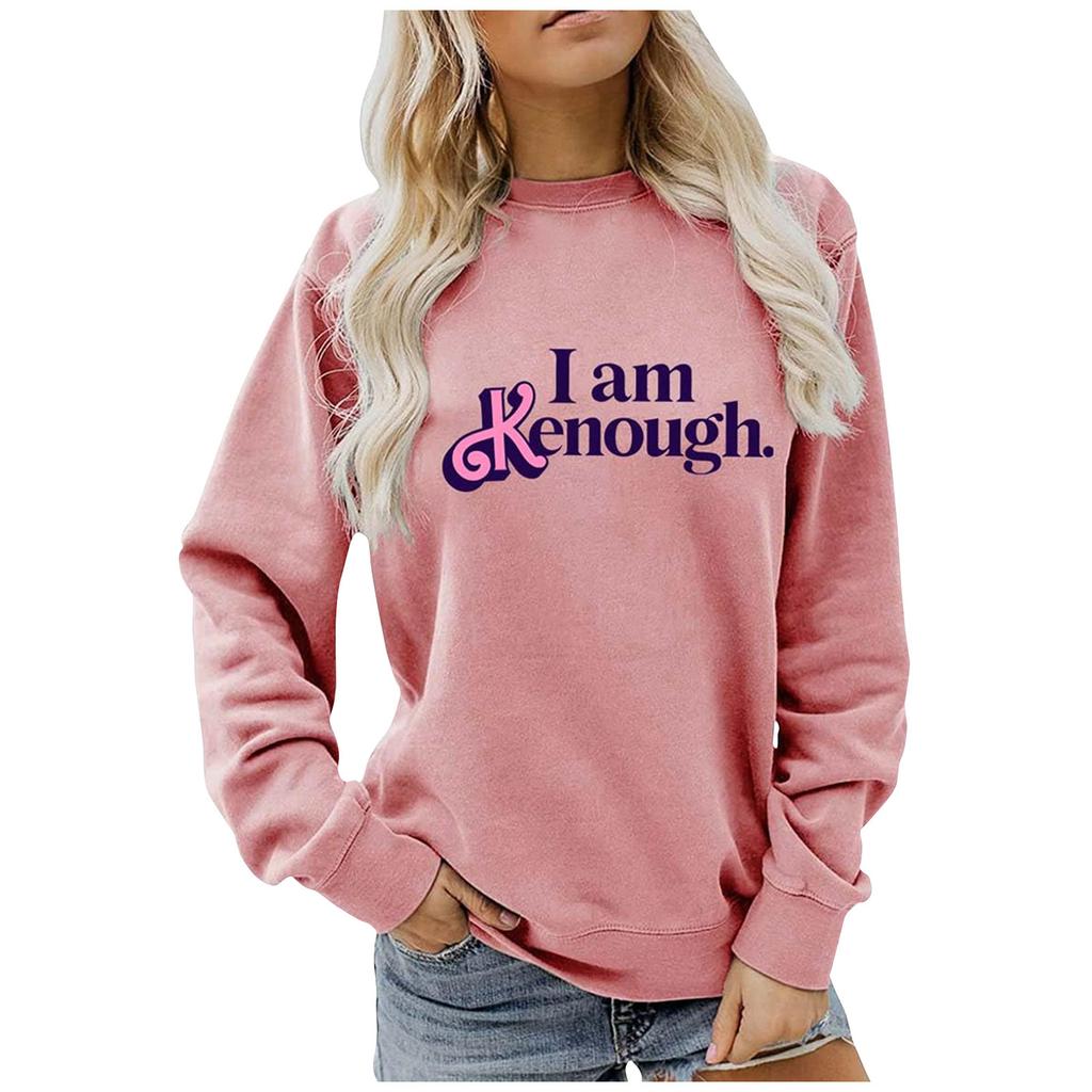 Bedrucktes Sweatshirt für Damen, langärmelig, Rundhalsausschnitt, lässig, bequem, locker, leichtes Damen-Sweatshirt